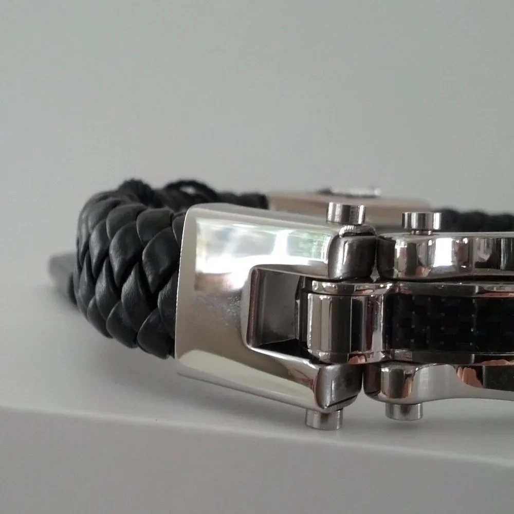 STEELTIME  Bicycle Chain Accent Bracelet